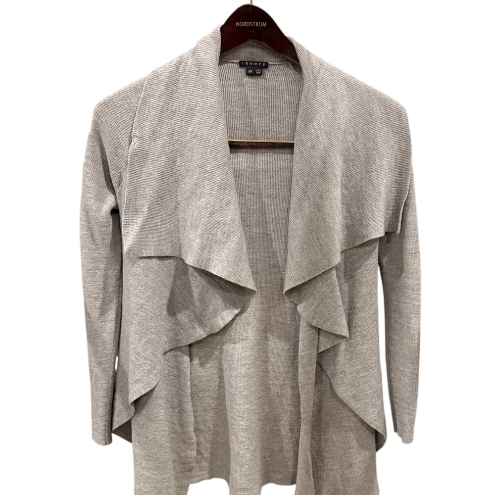 Theory Women's Open Sweater  Wool And Polyester Cardigan small
